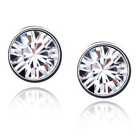 Náušnice Swarovski Elements Luxury pecky bílé