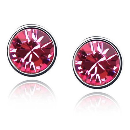 Náušnice Swarovski Elements Luxury pecky růžové